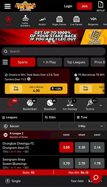 Tic Tac Sports Betting